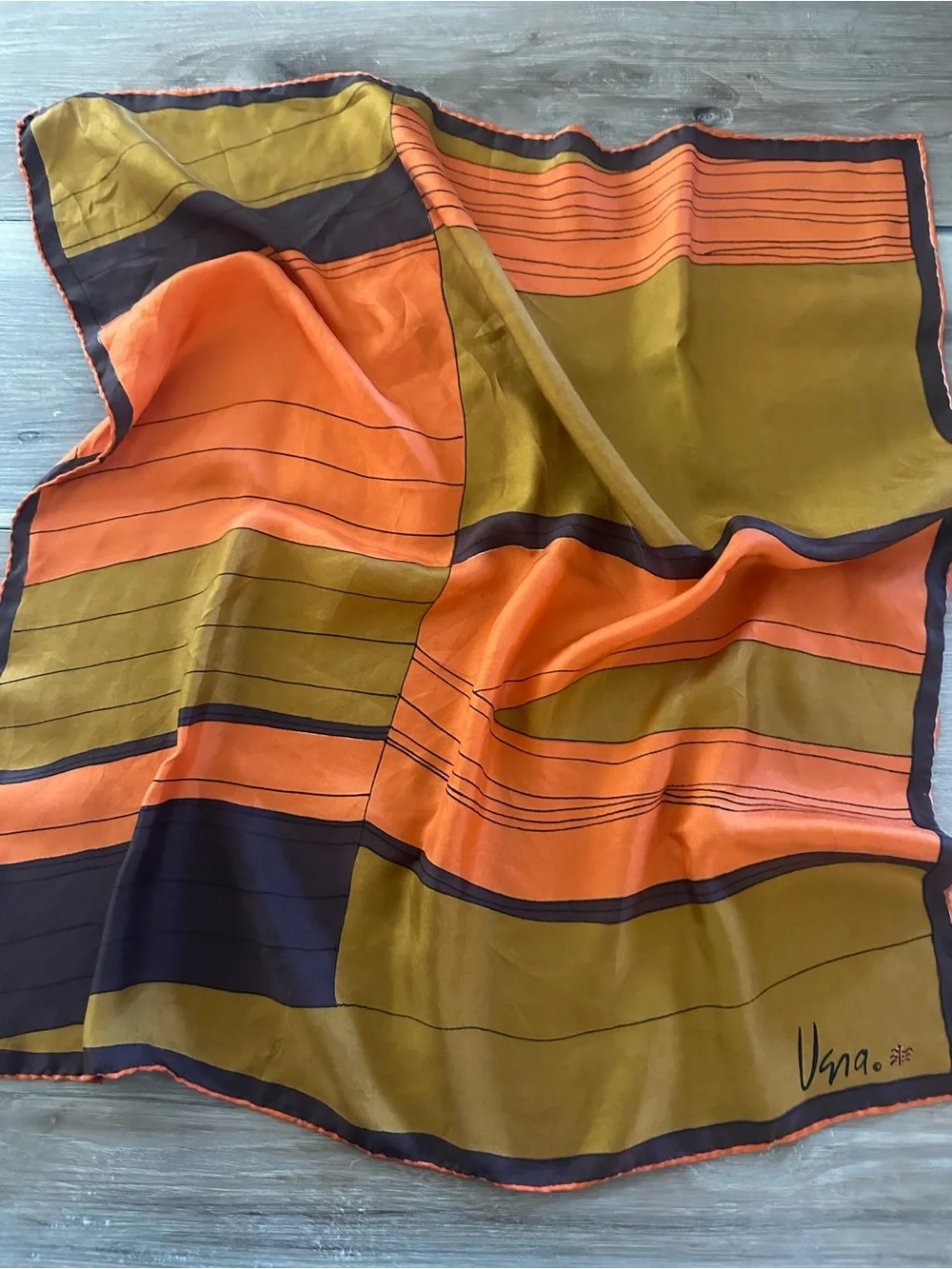 Vera Neumann Silk Scarf Signed